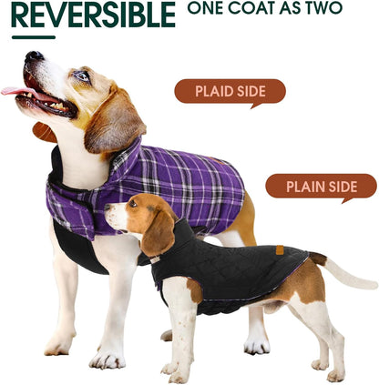 Cozy Waterproof Dog Jacket – Winter Coat in British Style-Red-S-Nora Luxe