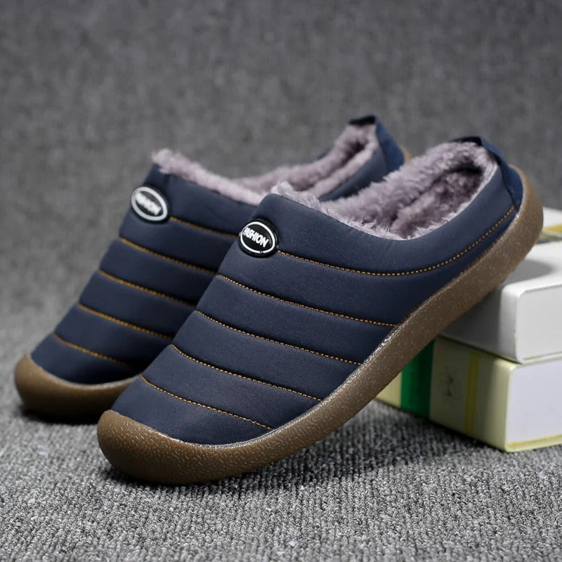 CozyWarm Men's Slippers | Warmly Lined for Extra Warmth-Green-6.0-Nora Luxe