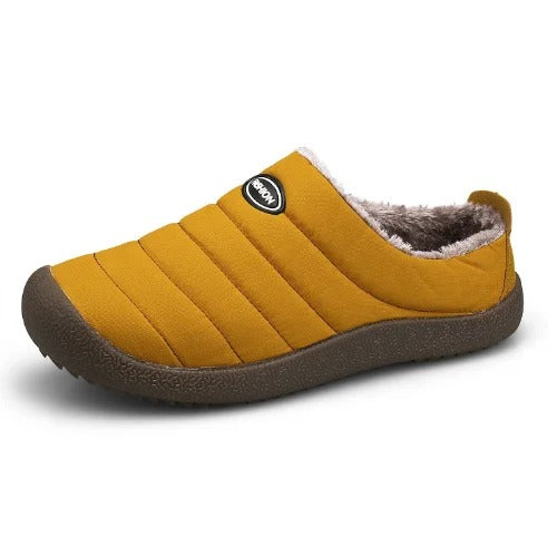 CozyWarm Men's Slippers | Warmly Lined for Extra Warmth-Yellow-6.0-Nora Luxe