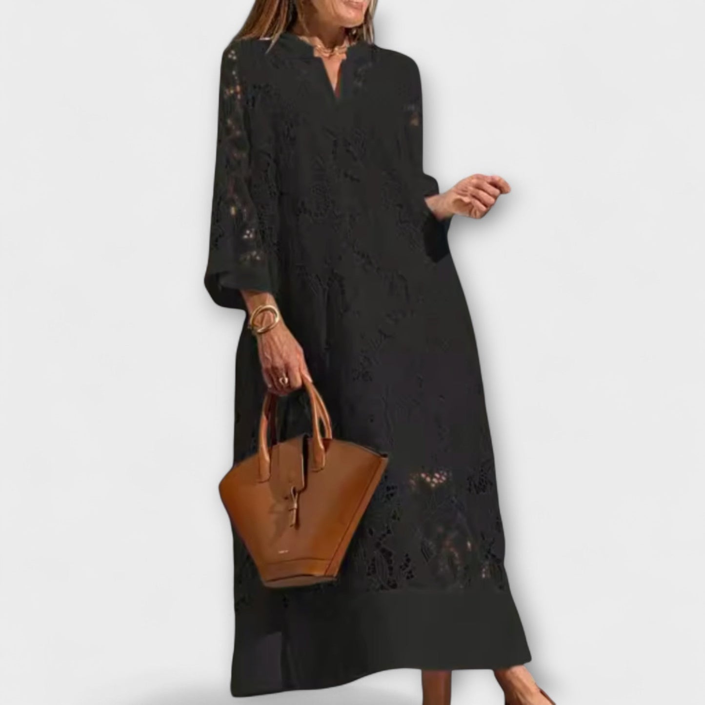 Elegant Floral Embroidered Party Dress