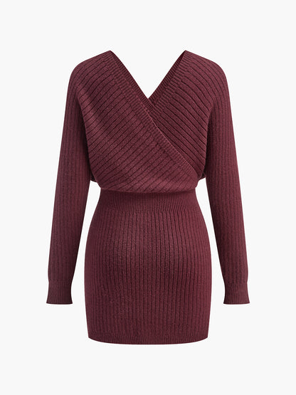 Fit and Flare Knit Sweater Dress