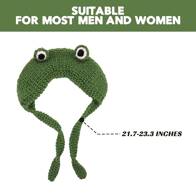 Crocheted Frog Ear-Warming Headband - FrogHeat-Nora Luxe