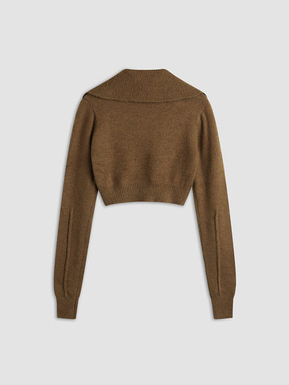 Short Sleeve Open Cardigan Jacket