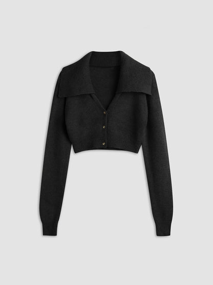 Short Sleeve Open Cardigan Jacket