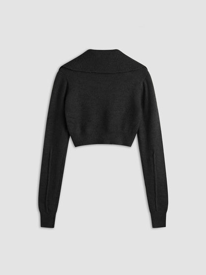 Short Sleeve Open Cardigan Jacket