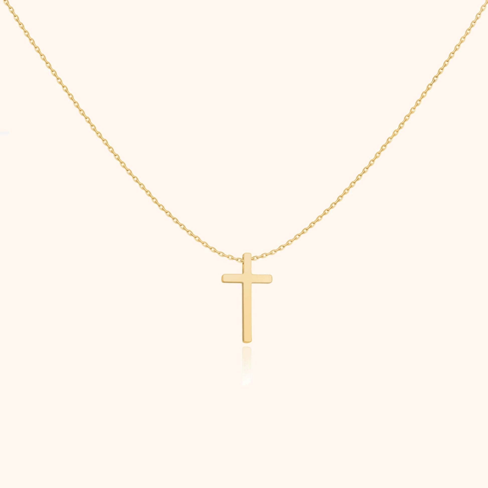 Elegant Silver Cross Necklace - Pexav