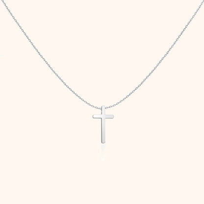 Cross Pendant Chain - Isabella-Silver-Nora Luxe