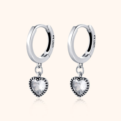 Sparkling Love Drop Earrings - Pexav