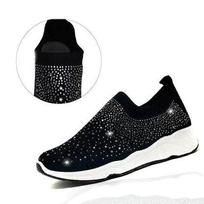 Crystal Shoes - GlamStep-WHITE-3.5-Nora Luxe