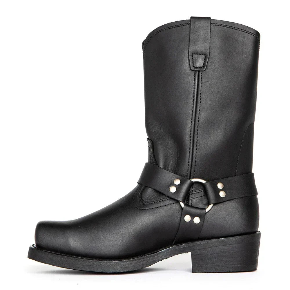 Rugged Mens Leather Waterproof Boots