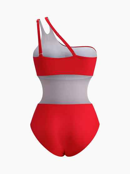 Sexy Low Back Red Swimsuit