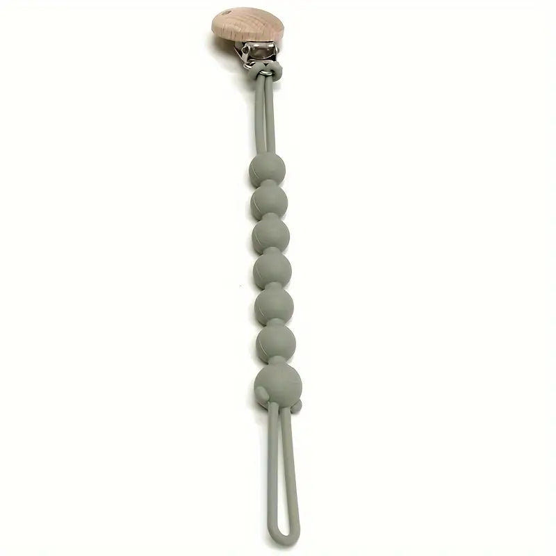 Cute Bear Pacifier Chain - TeddyClip-Olive Green-Nora Luxe