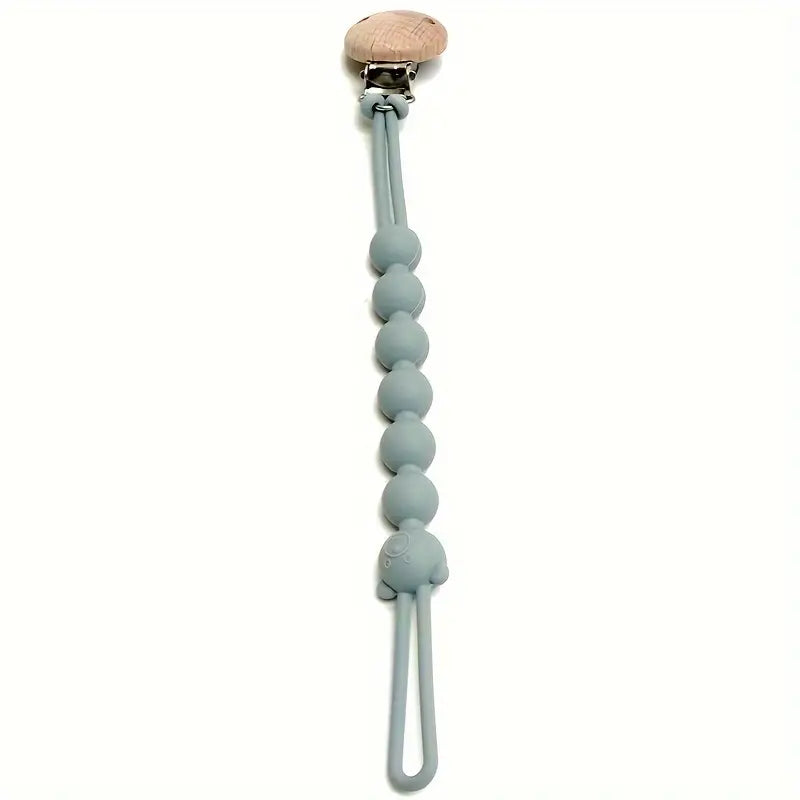 Cute Bear Pacifier Chain - TeddyClip-Sky Blue-Nora Luxe