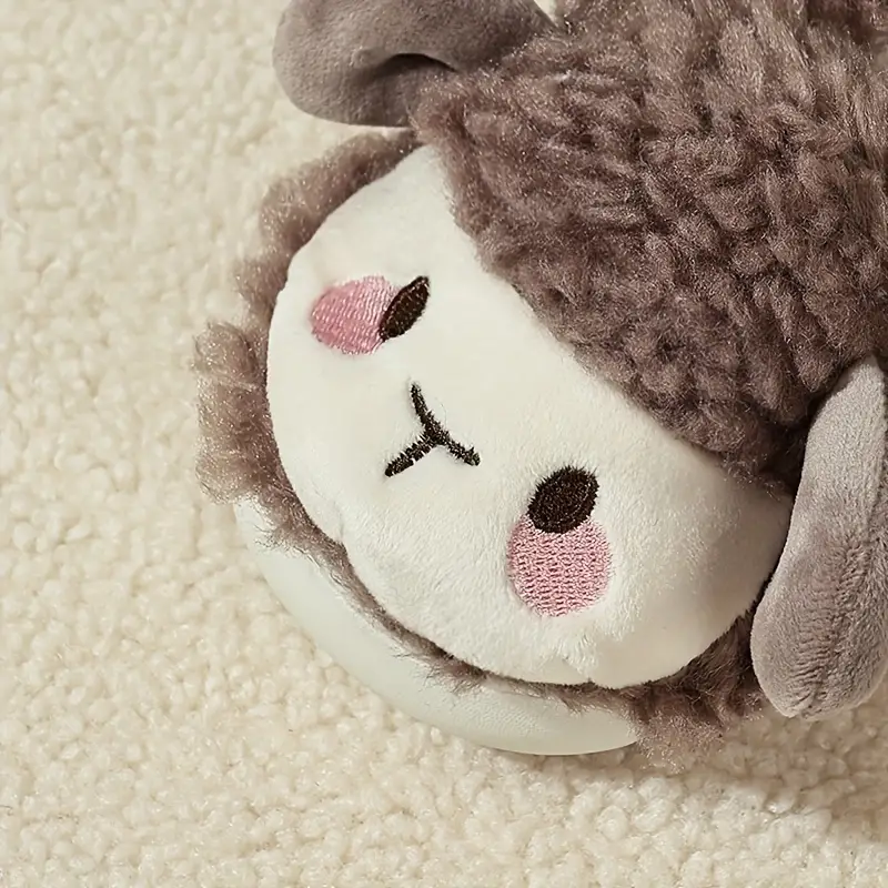 Cute Fluffy Children's Slippers - FluffySteps-Brown-5.5-6.5-Nora Luxe