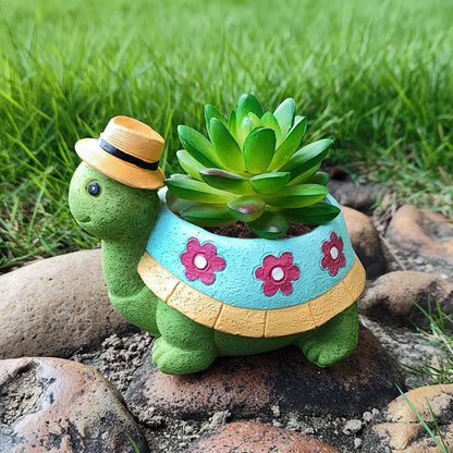 Cute Turtle Garden Plant Pot - TurtleBloom-Nora Luxe