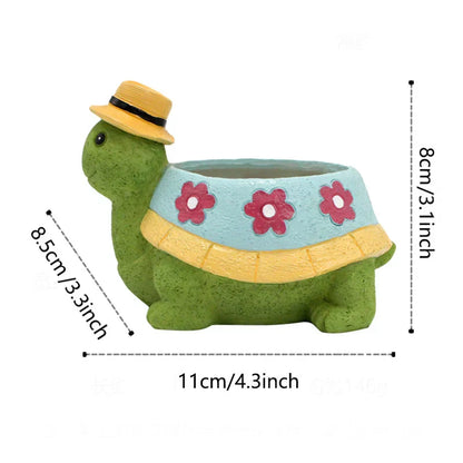 Cute Turtle Garden Plant Pot - TurtleBloom-Nora Luxe