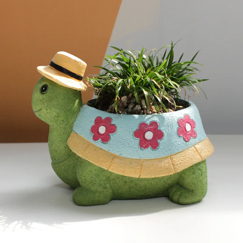 Adorable Animal Shaped Flower Pot - Pexav