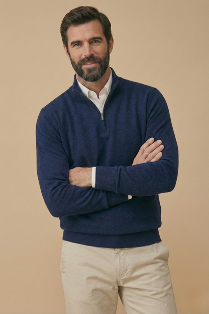 Image of Cyrus | Men's Quarter Zip Sweater