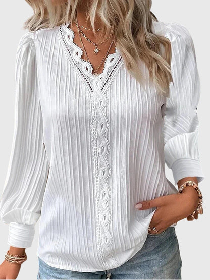 Chic Long Sleeve Women's Blouse