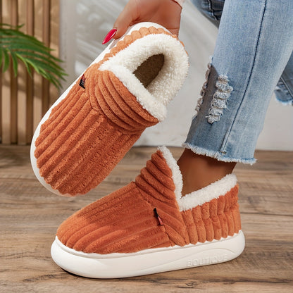 Warm Cozy Women's Slipper Shoes with Grip Soles