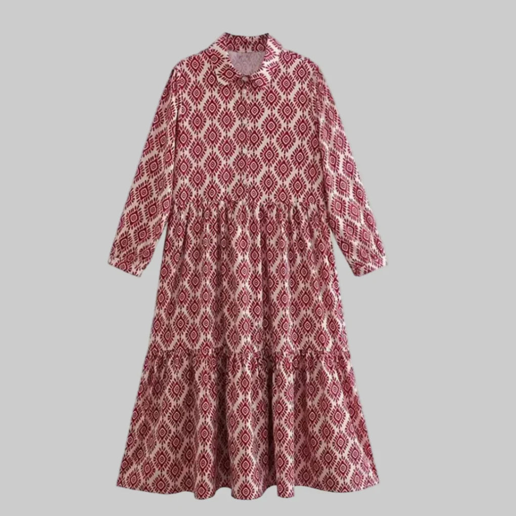 Ladies' Patterned Maxi Dress