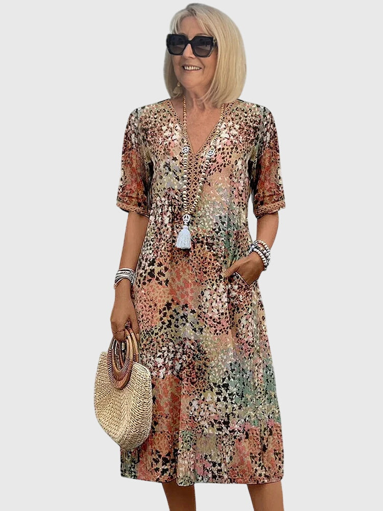 Elegant Party Midi Dress for Women - Nocini