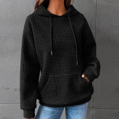 Cozy Women's Quilted Hoodie with Pocket