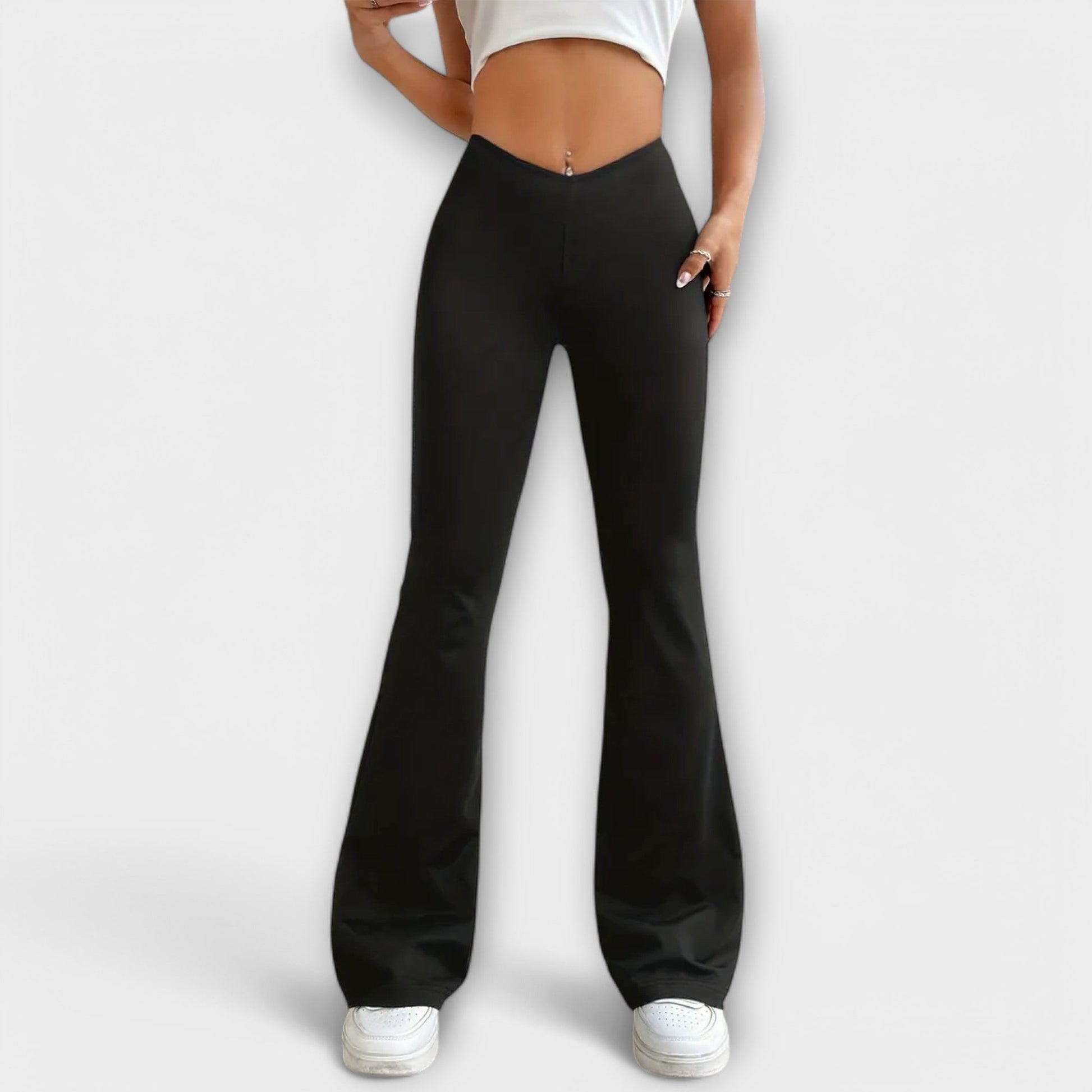 Comfortable Wide Leg Women's Trousers - Nocini