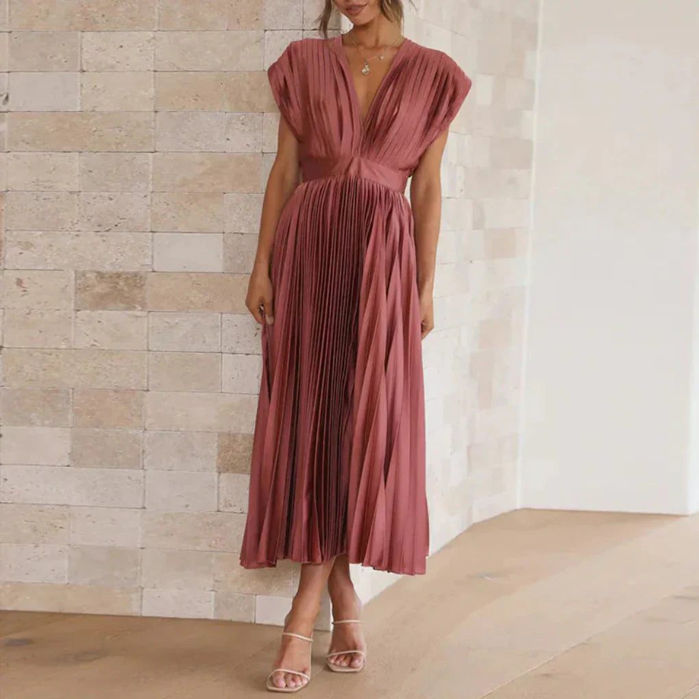 Elegant V-Neck Tank Summer Dress