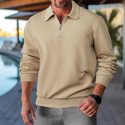 Classic Mens Quarter Zip Sweater