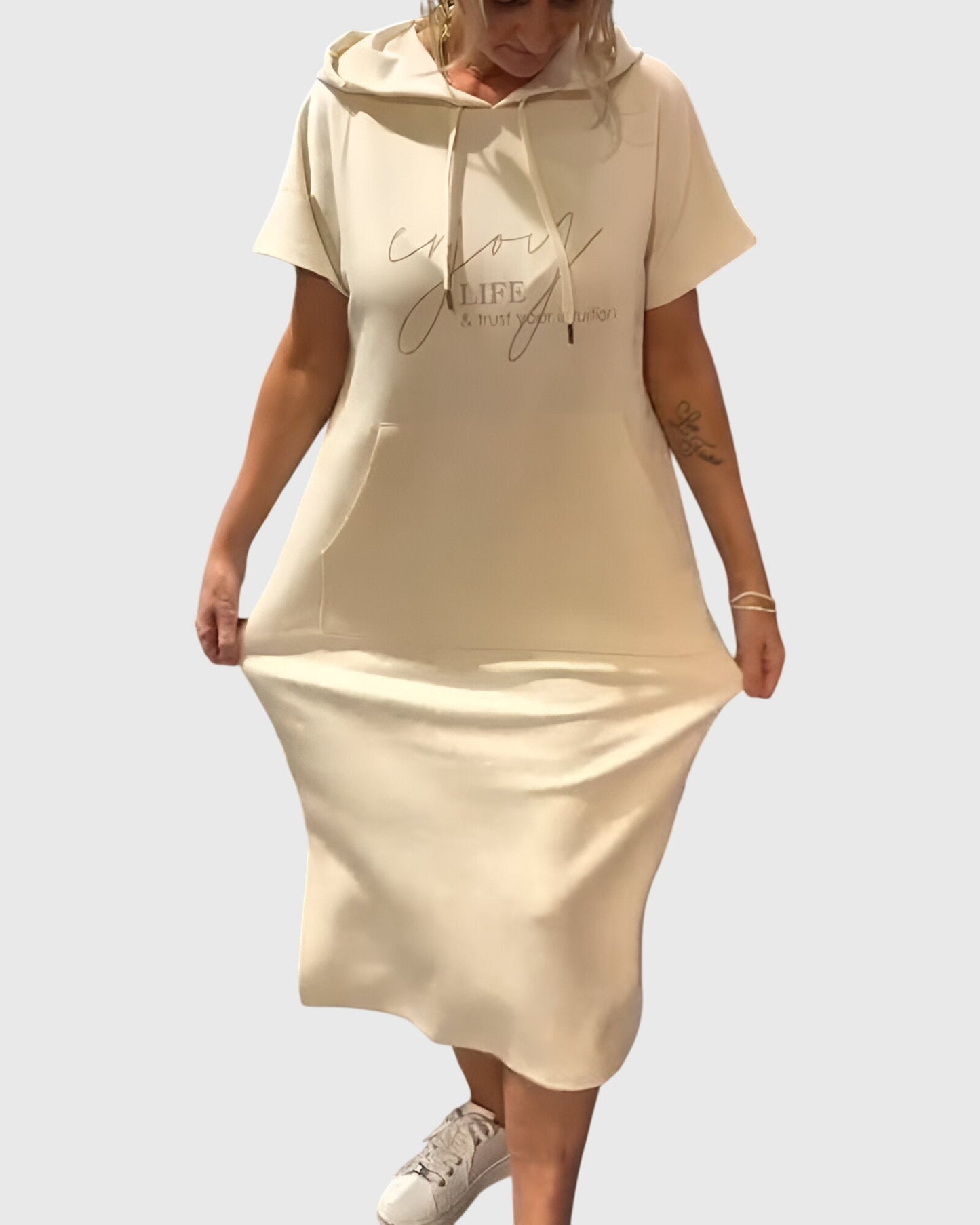 Relaxed Fit Hooded Dress
