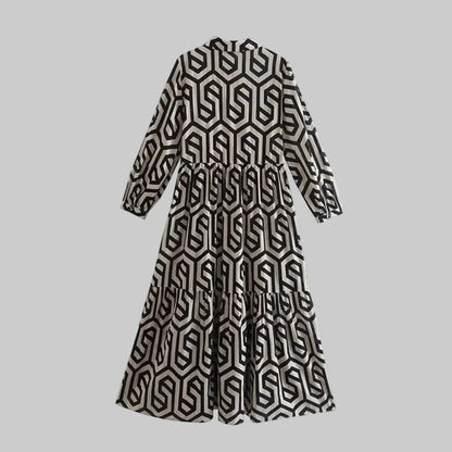 Ladies' Patterned Maxi Dress
