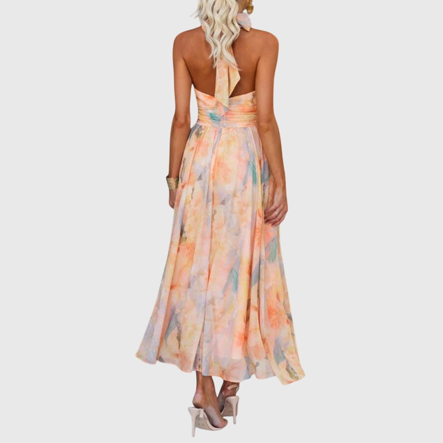 Strapless Floor Length Evening Dress