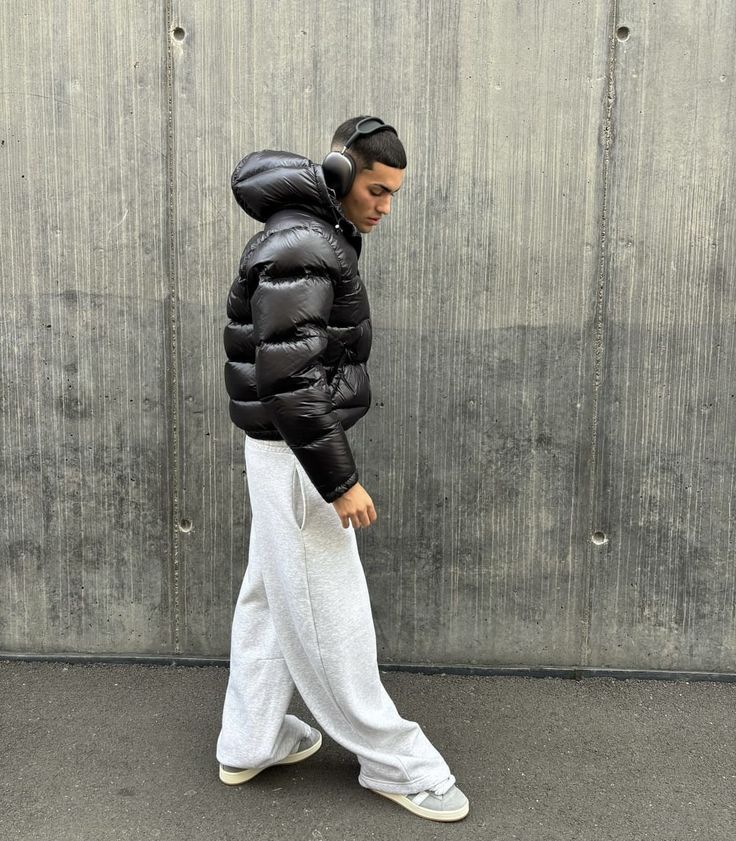 Warm Down Filled Men's Winter Coat