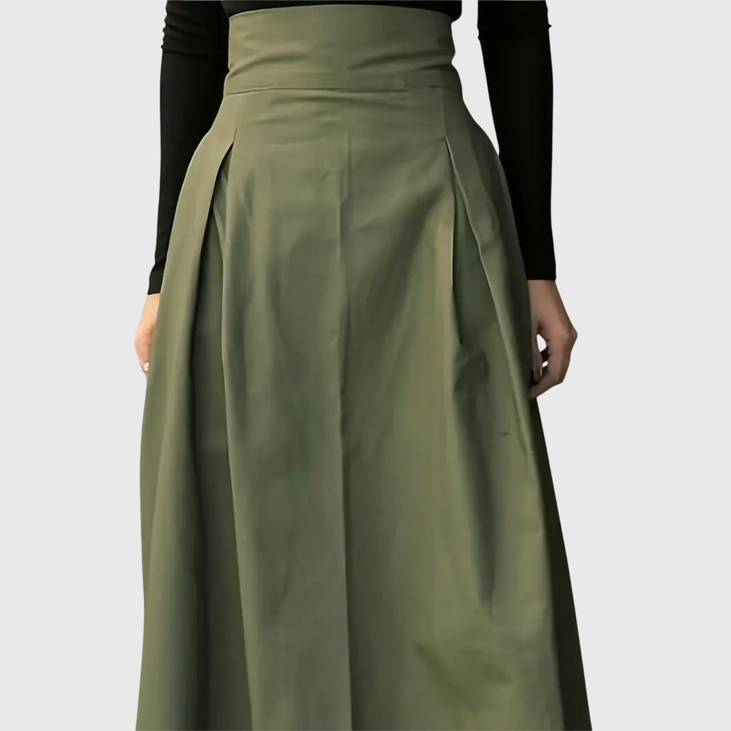 Women's Knee Length Flowy Skirt