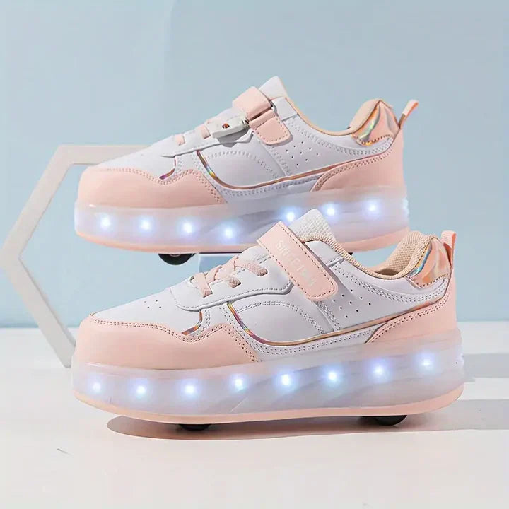 Fun Glow Wheels Sneakers