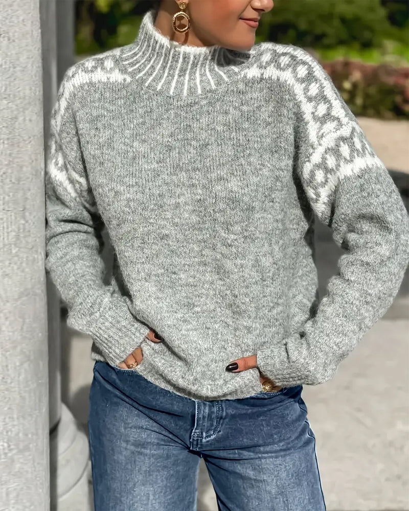 Cozy Cold Weather Knit Sweater - Olytrend