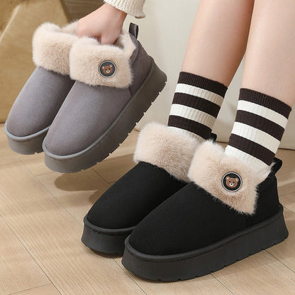 Cozy Fur Lined Slipper Boots