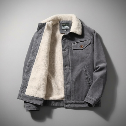 Warm Fleece Lined Corduroy Jacket