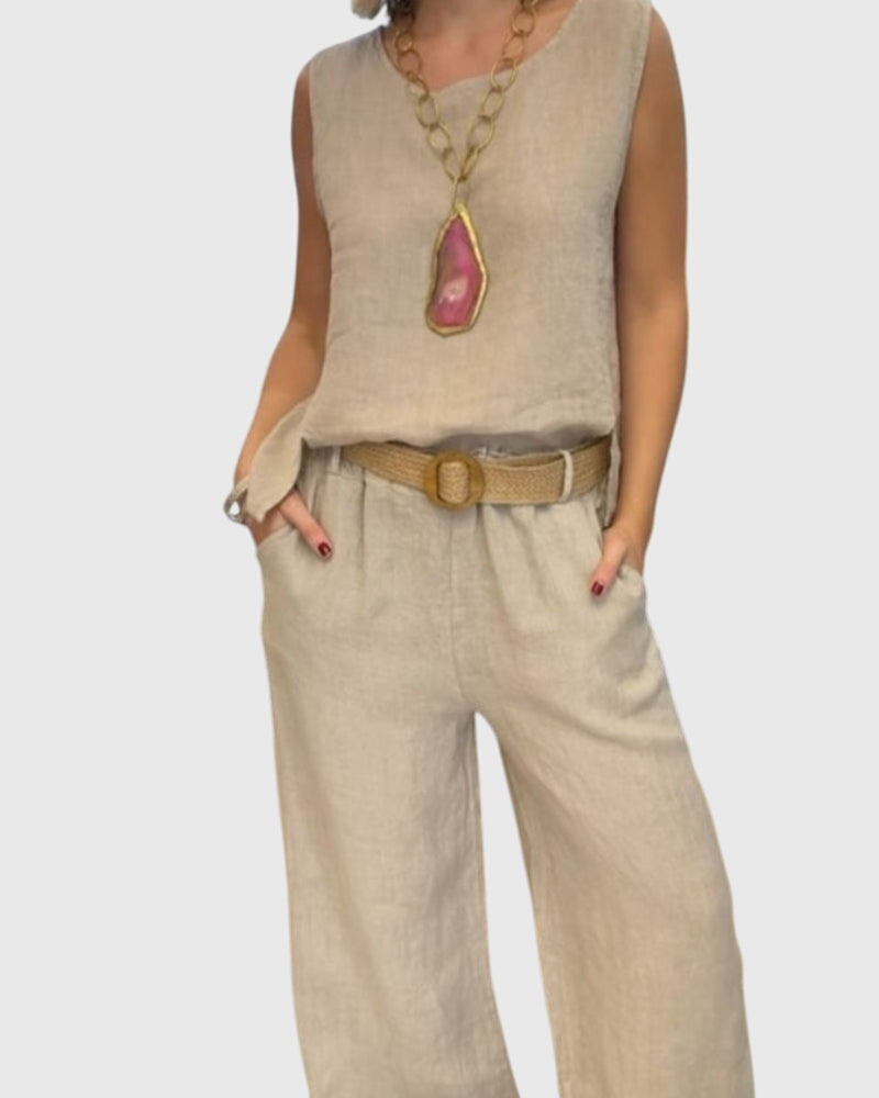 Trendy 2 Piece Boho Outfit Set - Olytrend