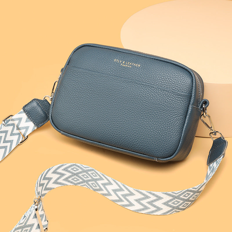 Textured Leather Mini Crossbody Purse