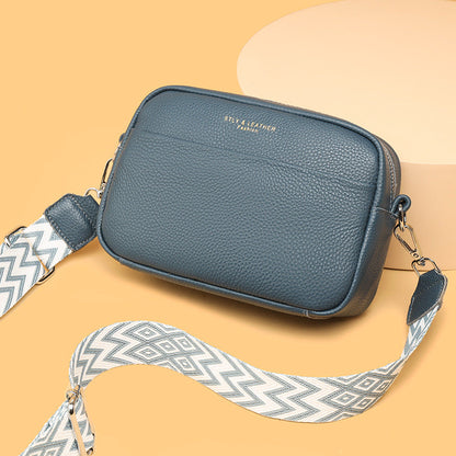 Textured Leather Mini Crossbody Purse