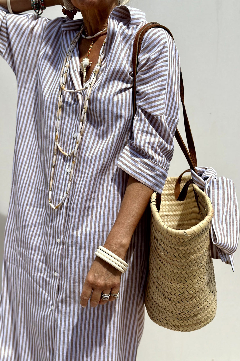 Casual Horizontal Stripe Sundress