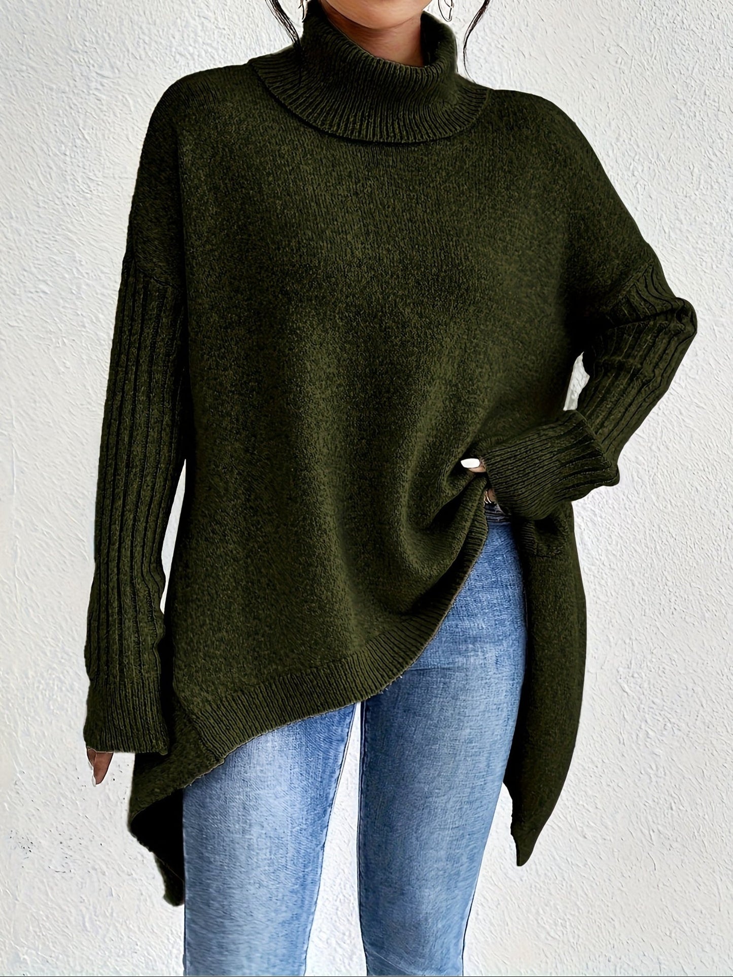 Soft Knitted Crew Neck Sweater