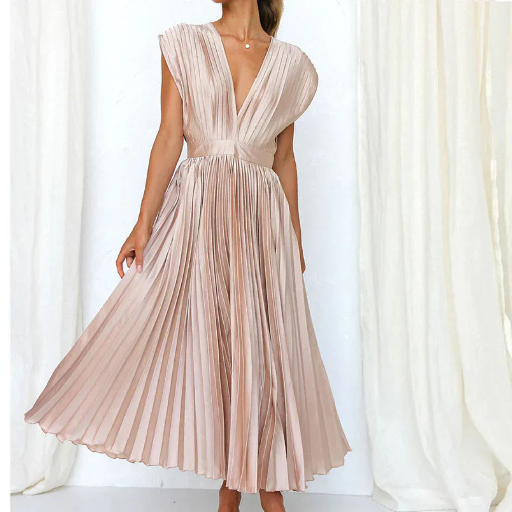 Elegant V-Neck Tank Summer Dress