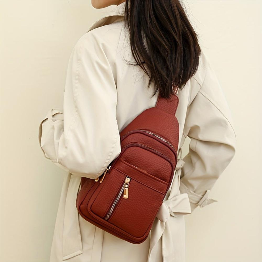 Eco Friendly Faux Leather Sling Purse Bag
