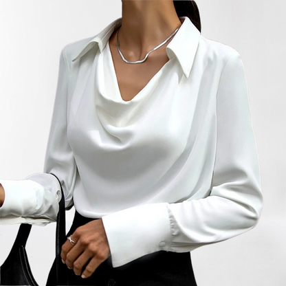 Chic Ladies Silk Top - Sophisticated and Glamorous