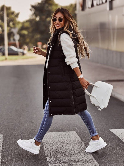 Short Sleeveless Women's Zipper Jacket - Nocini