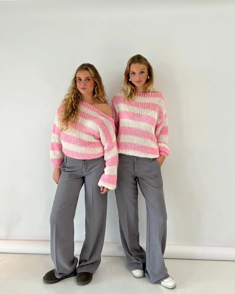 Women's Slouchy Cable Knit Long Sleeve Sweater