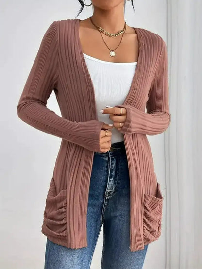 Cozy Oversized Open Front Cardigan for Women